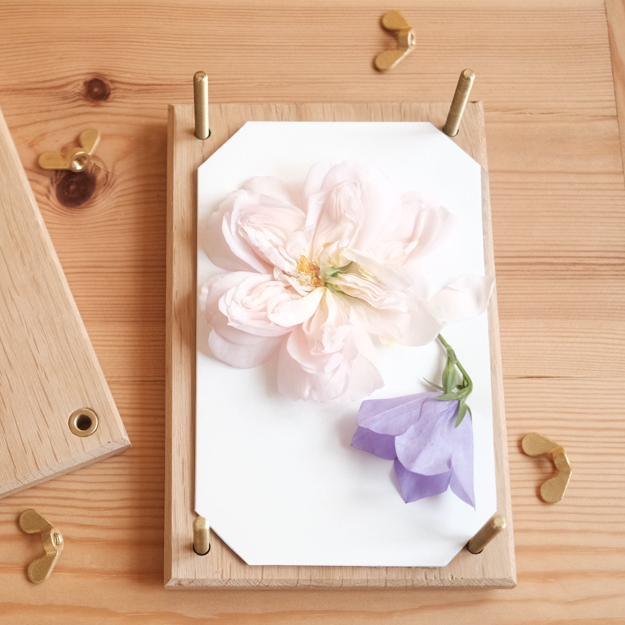 Heirloom Brass Flower Press