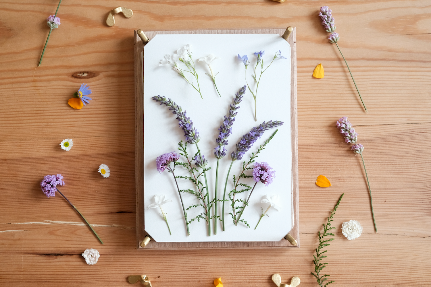Heirloom Brass Flower Press